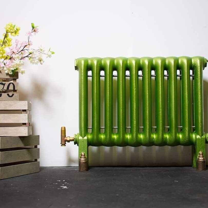 Still one of my absolute favourite bespoke cast iron radiator colours. 
We definitely need a little colour and optimism today!
We're still open for face to face appointments at the showroom and workshop until Wednesday and we'll continue digitally af