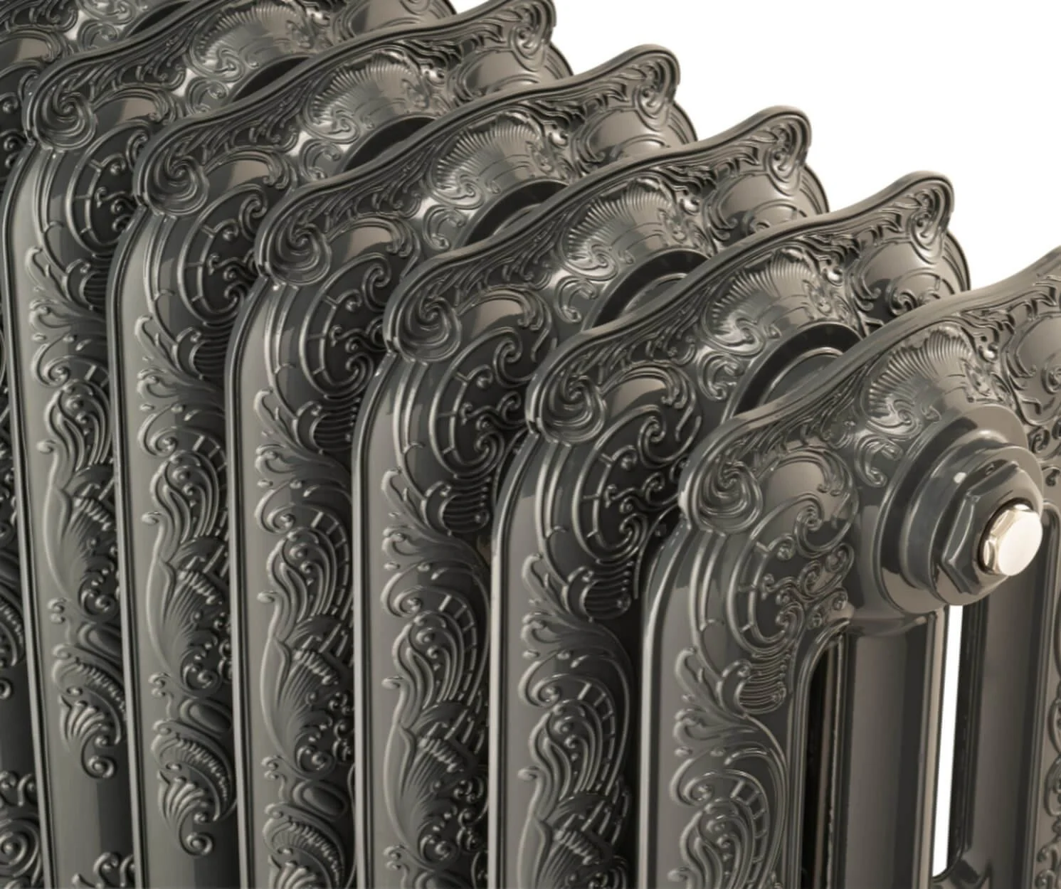 Lightweight Bi-Metal Rococo Radiator | Aluminium 3 Column Vintage Style ...
