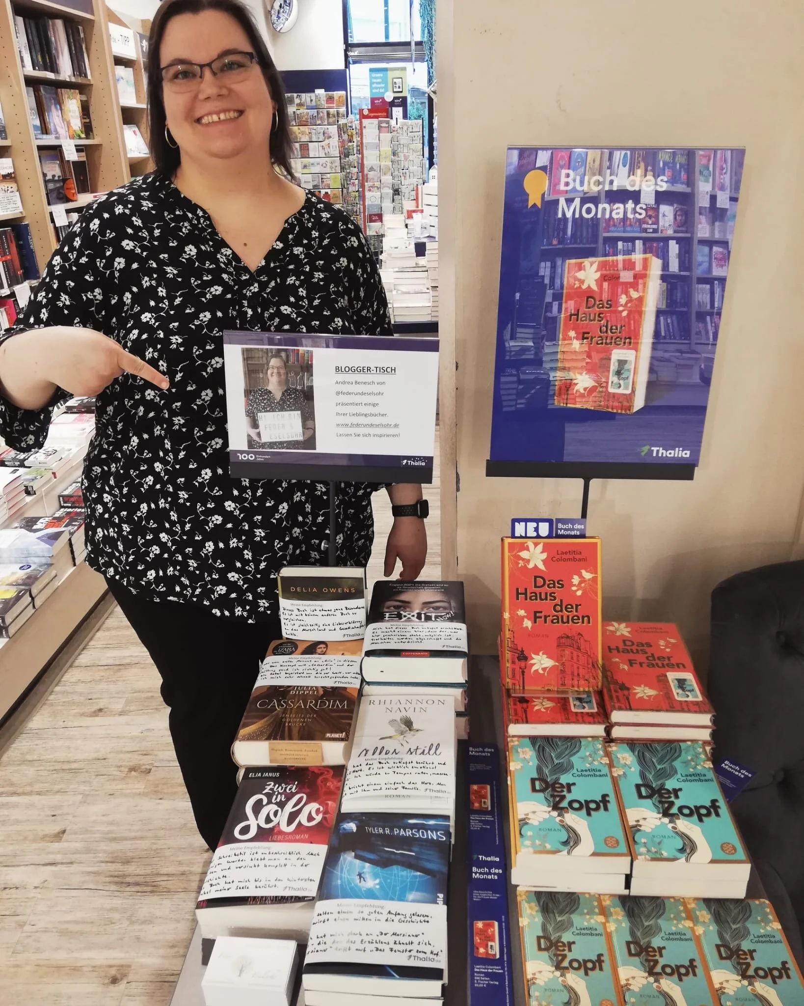 ÜBERRASCHUNG! Ich darf auf einem Bloggertisch in der Thalia Filiale Siegburg sechs Highlights aus 2019 präsentieren!