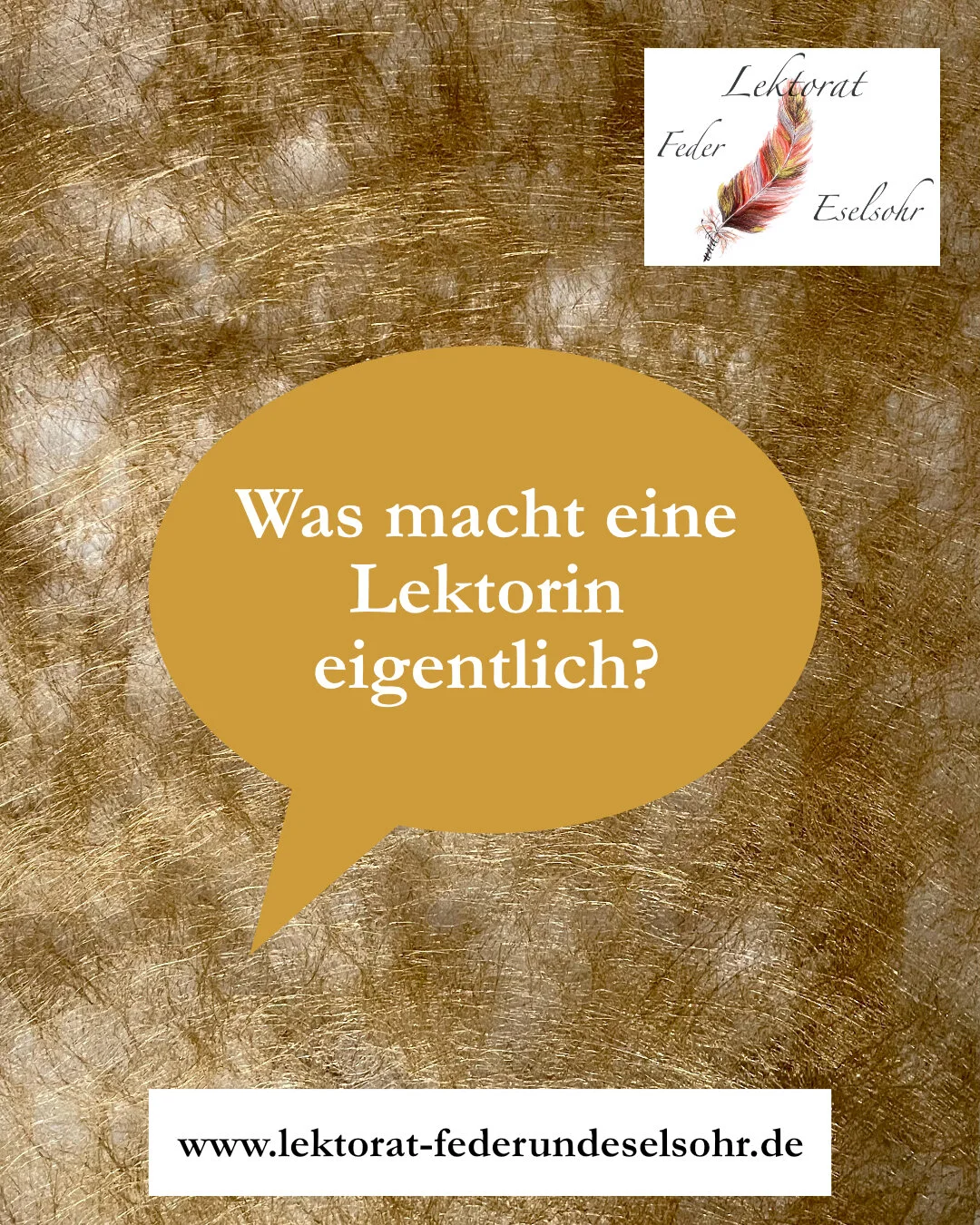 Off-Topic: Was macht eine Lektorin eigentlich?