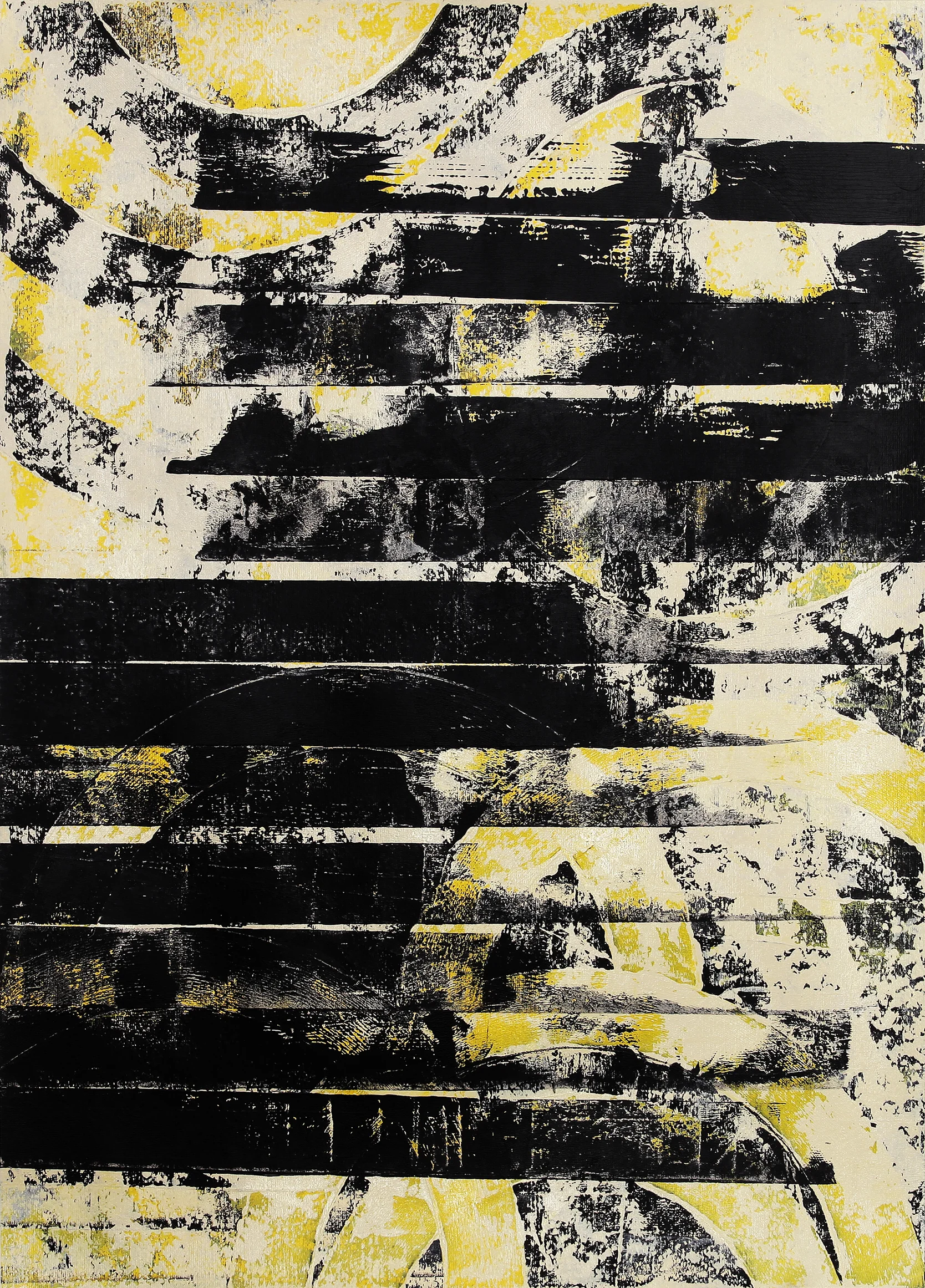Through II. - acrylic on paper; 50 x 70 cm; 2019