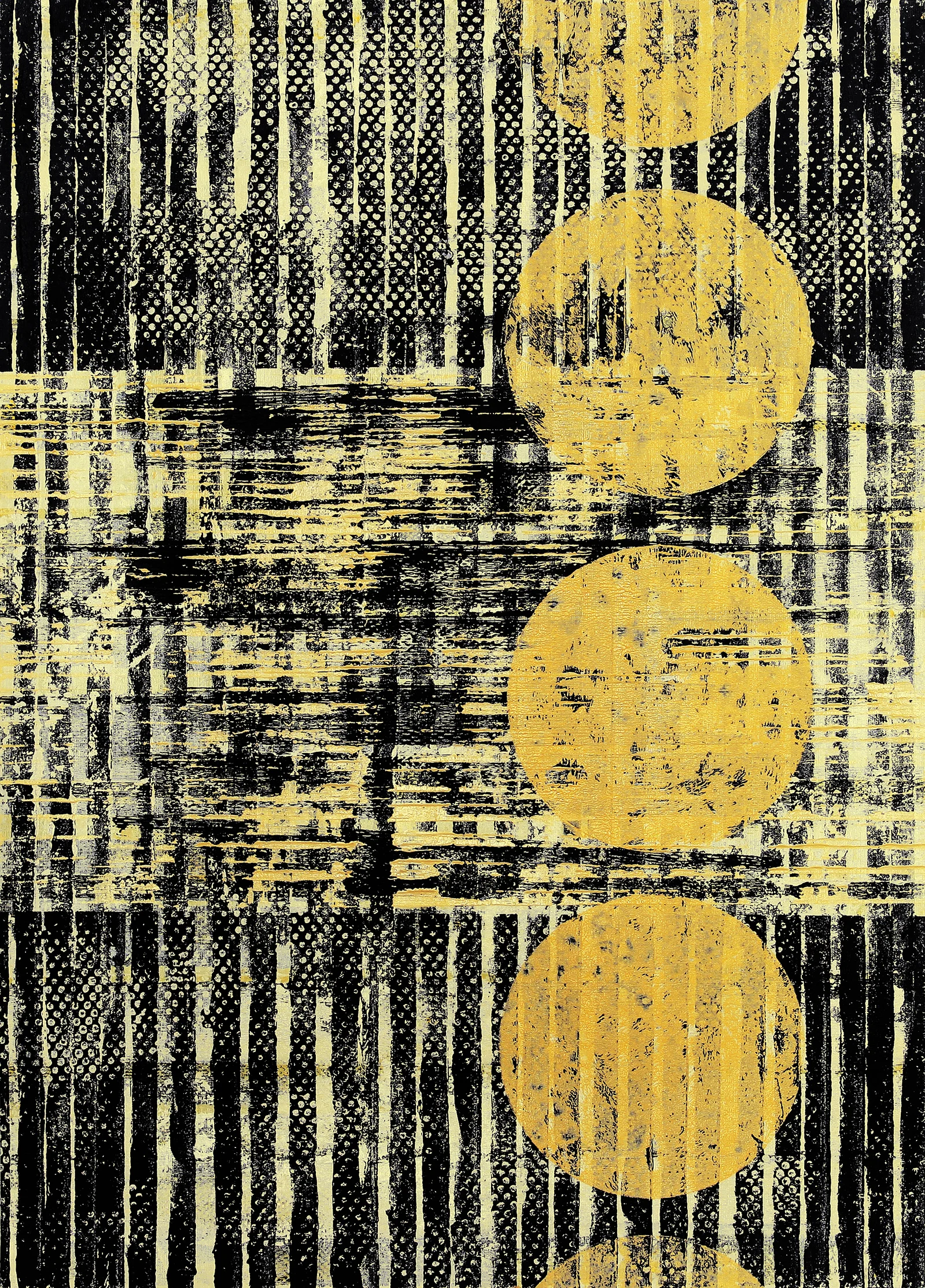 Through IV. - acrylic on paper; 50 x 70 cm; 2019