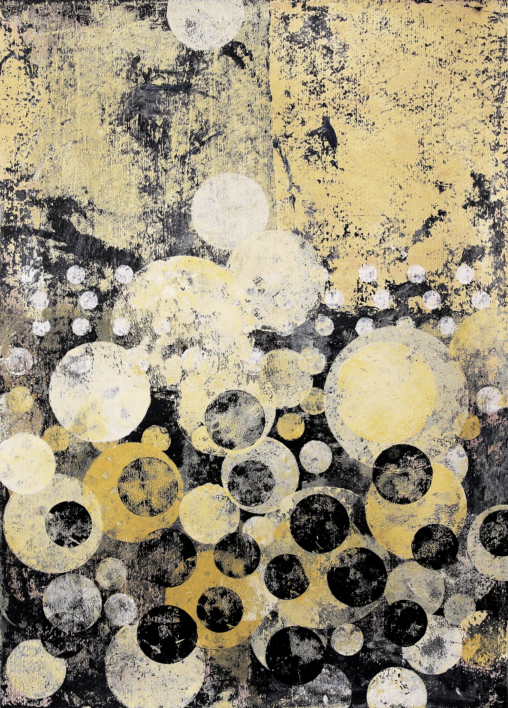 Through VI. - acrylic on paper; 50 x 70 cm; 2019