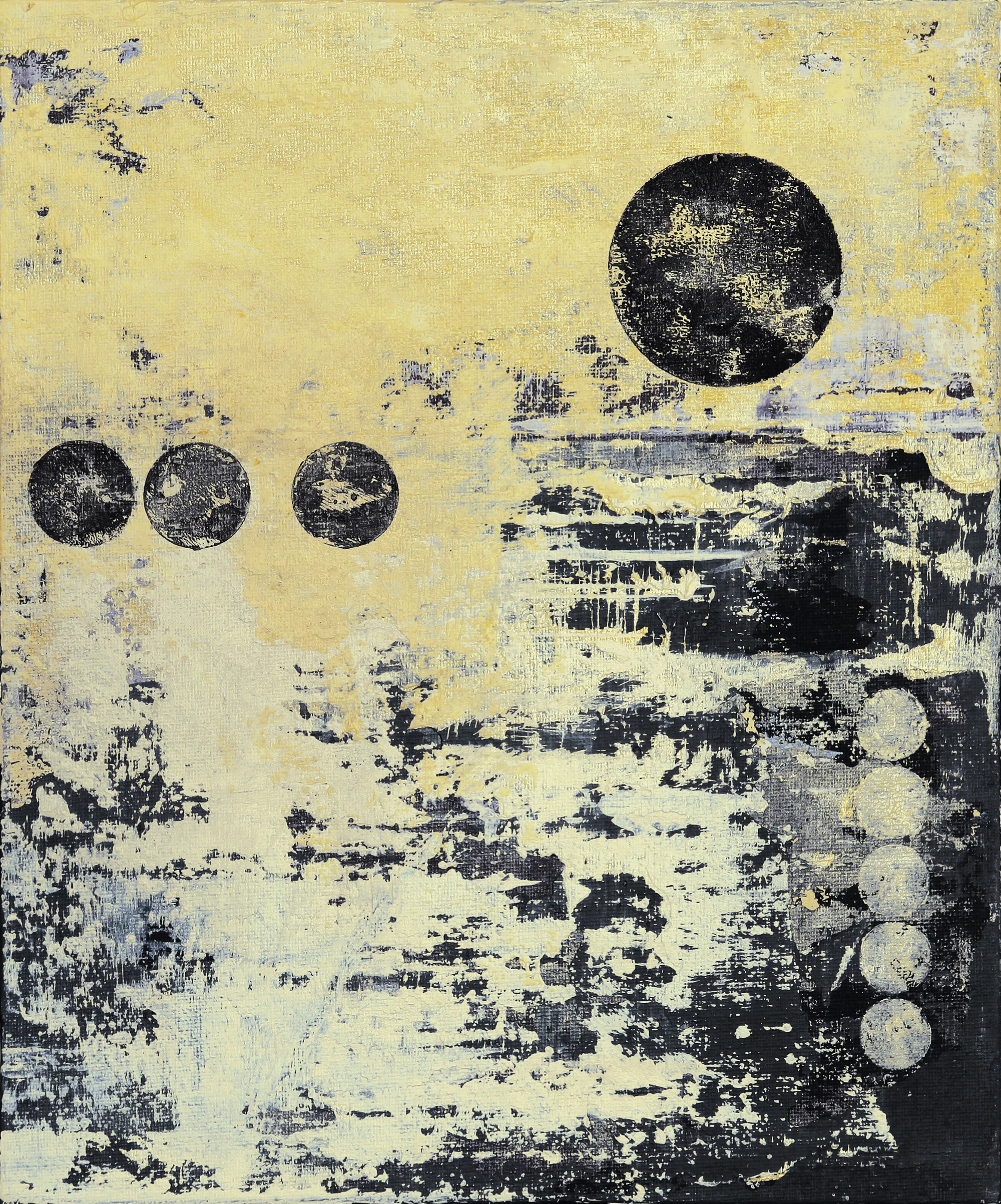 Episode 2; acrylic on canvas board; 25,3 x 30,5 cm; 2019