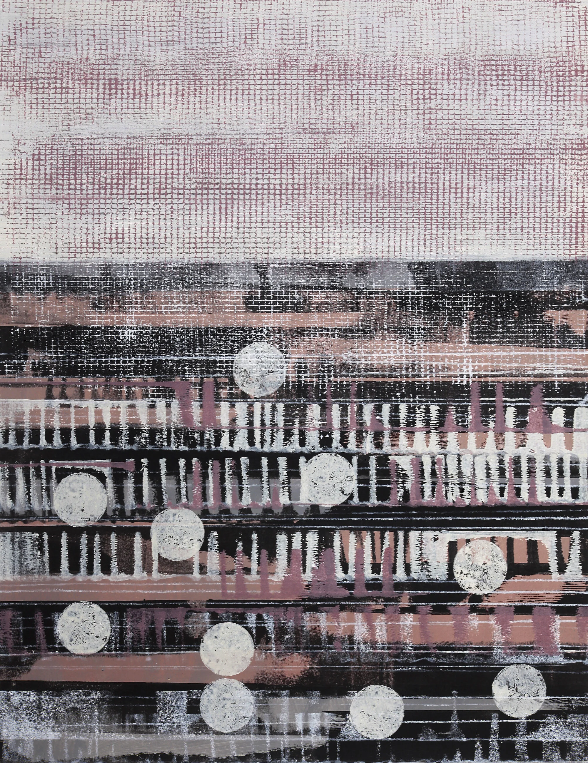Nowhere Far XXI. - acrylic on paper; 50 x 65 cm; 2019