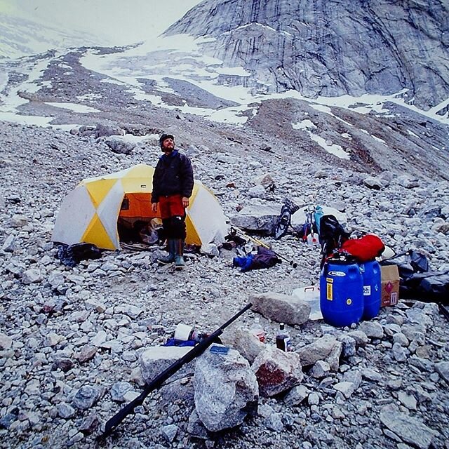 Baffin Island 1995: For some reason my caption from yesterday didn&rsquo;t post - weird. Anyway, after 10 frigid hours traveling into Sam Ford Fjord we finally got to see what we came for - huge 4,000 big walls. First ascents everywhere. However our 