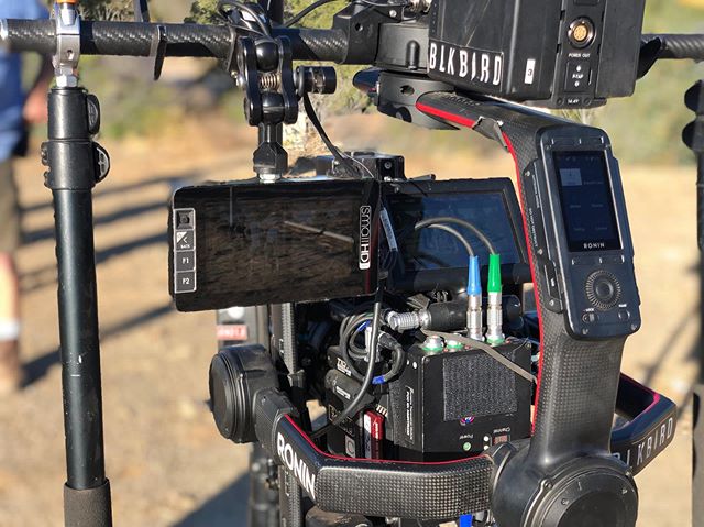 A great way to mount your monitor with the Sparrow Clamps, brings the monitor &ldquo;inside&rdquo; the arc of the gimbal but doesn&rsquo;t interfere with normal operating. It also opens up the possibility to shoot 90 degrees left or right without com