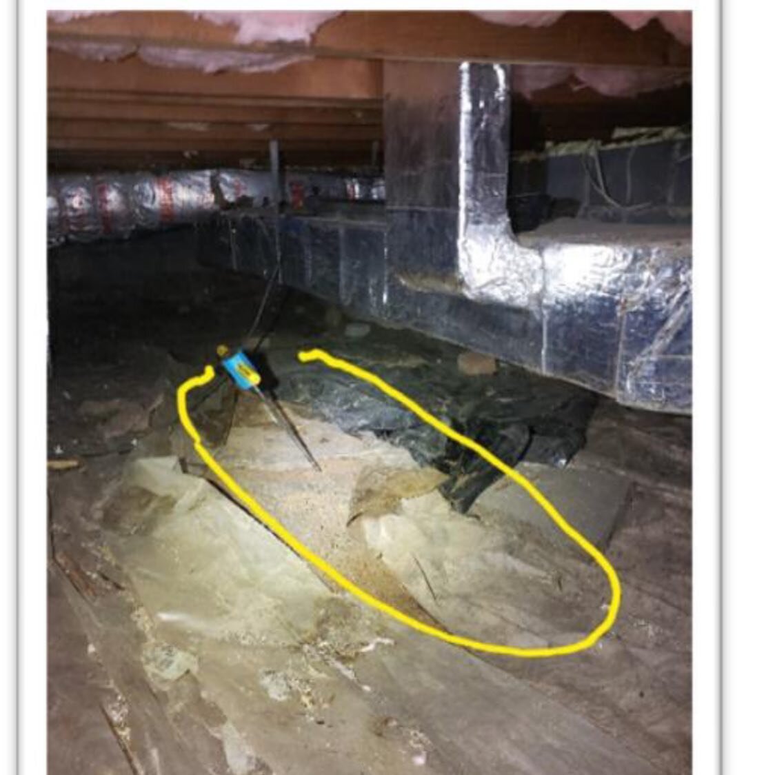 ‼️We DID NOT do this original sweep btw‼️ Can you figure out the problem here? This is NOT under an addition btw. Original foundation. Already had a AST removed w paperwork. 
What&rsquo;s wrong with this picture? 
.
.
#oiltanksweeppremier#oiltankswee