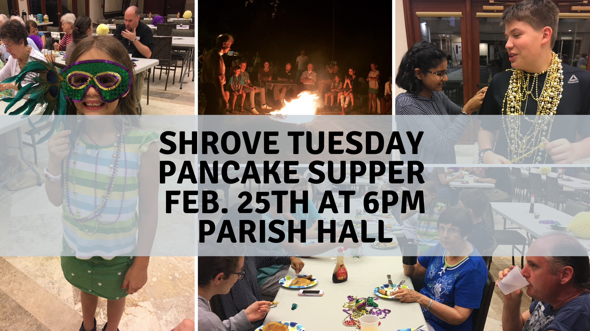 SHROVE TUESDAY PANCAKE SUPPER