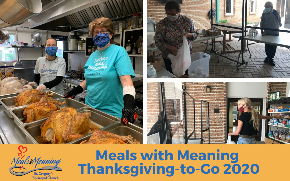 MEALS WITH MEANING THANKSGIVING MEALS TO GO TOMORROW! ALL ARE WELCOME!