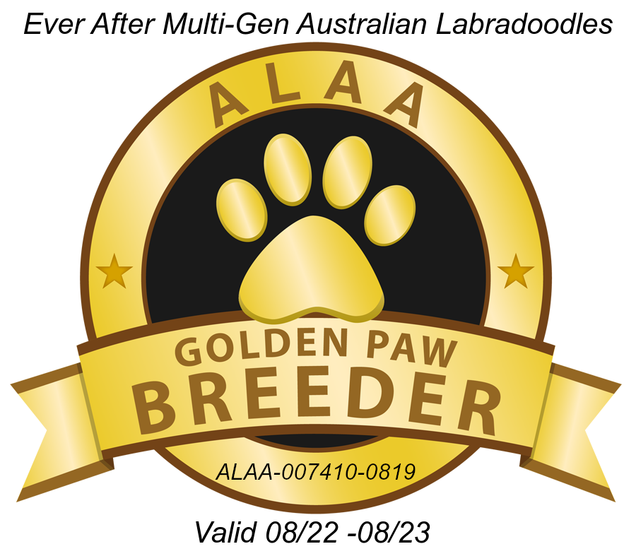  ALAA Golden Paw Breeder Badge. 