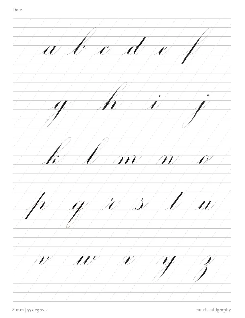 Engrosser Script Font Downloads | Maxie Calligraphy
