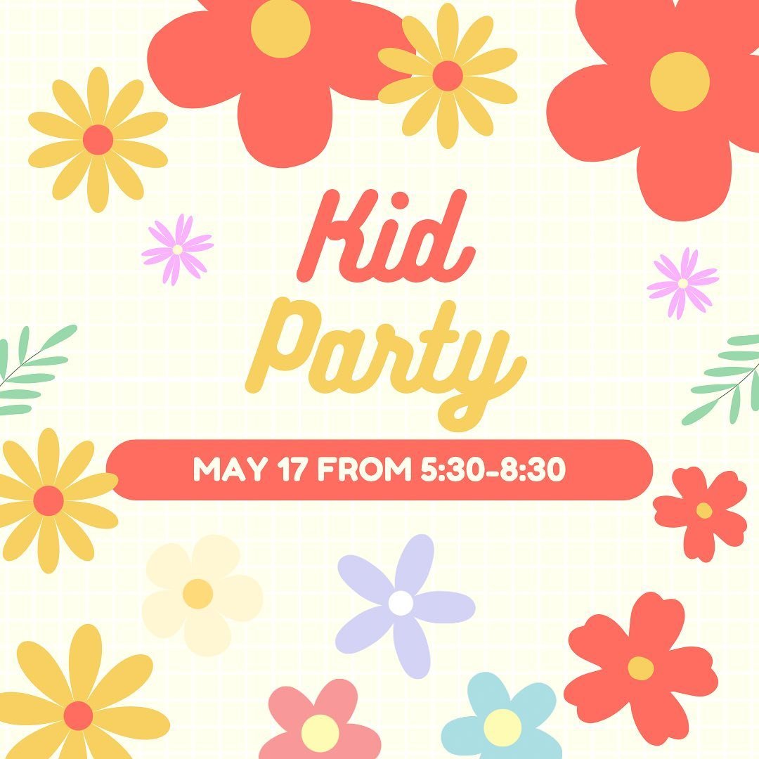 Drop-off event for kids only!  Kids will have a Kid&rsquo;s Party while their caregivers head to the Bok Bar,  to Irwins (or home for a nap!) Children ages 5+ welcome, 3+ if with an older sibling but must be fully potty trained.  Price includes pizza