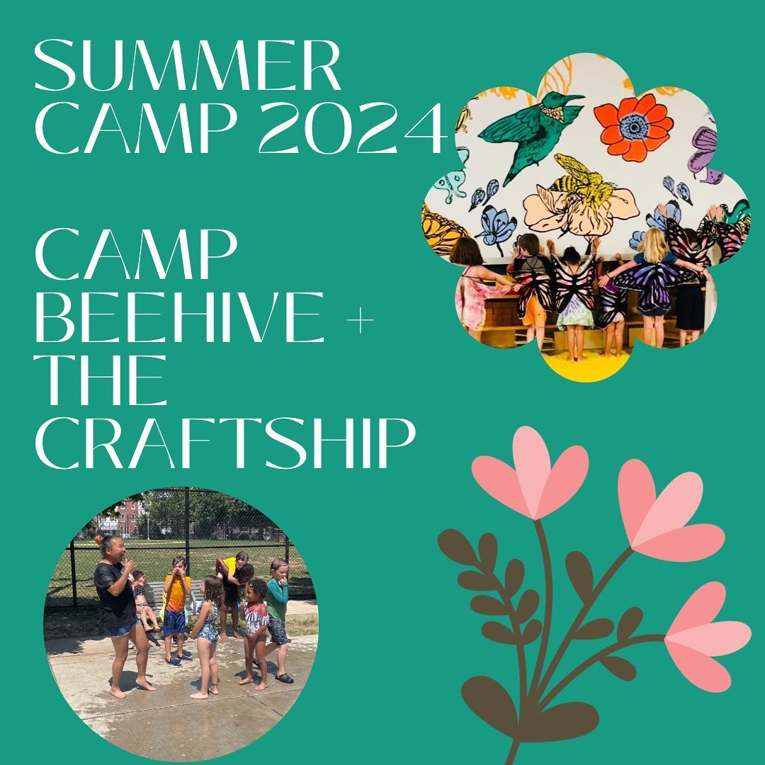 Last call for campers 📣 Register by May 15! ☀️ 

Camp Beehive takes place in @buildingbok in our 3 home spaces. This summer, Beehive campers will be visiting artist Steph Kimmel&rsquo;s @the.craftship ✨ A creative dreamland, @the.craftship is design