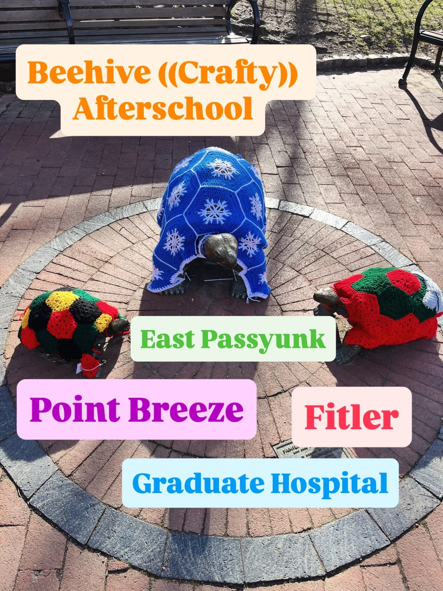 So many school aged programs happening for Beehive right now!

🌈 spring break camp: the theme is local pollinators and we will spend our days doing lots of crafting, park and free play. book individual days or the full week. spots are going fast ❤️
