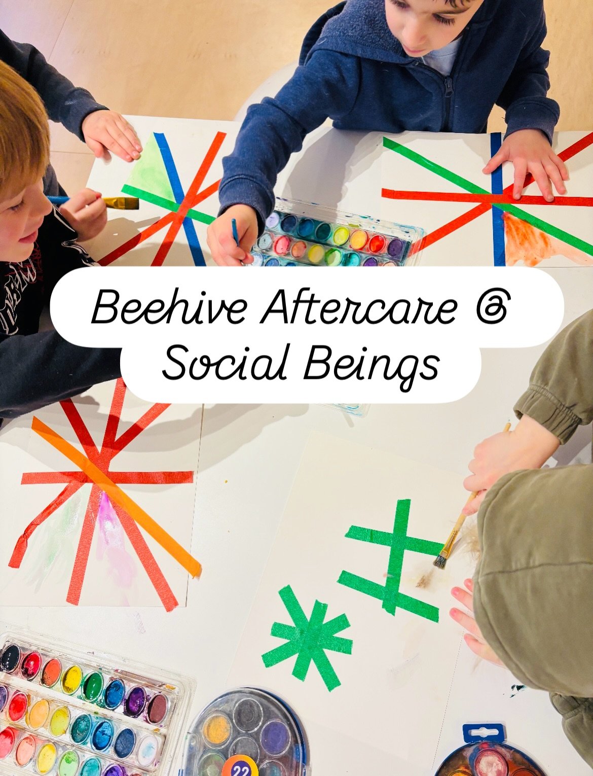 Magical first week @_social_beings with @beehivecommunity aftercare! Spots open for Mondays! Pickup from local schools, visits to the park &amp; crafting back at our home away from home 🌈
