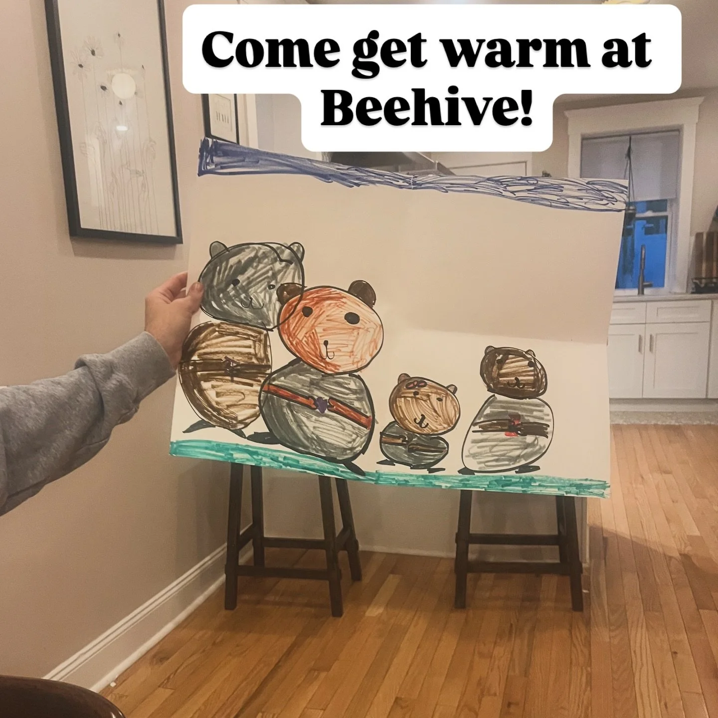 Open for play on Tuesday 1/27! Come get warm and cozy like this chipmunk family ❤️