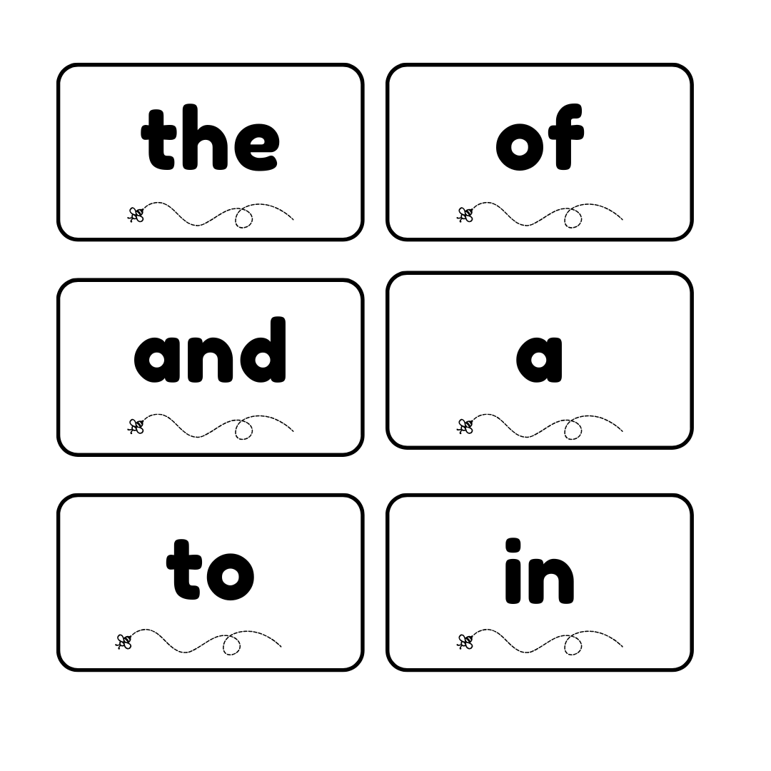 109 Power Words/ Flash Cards