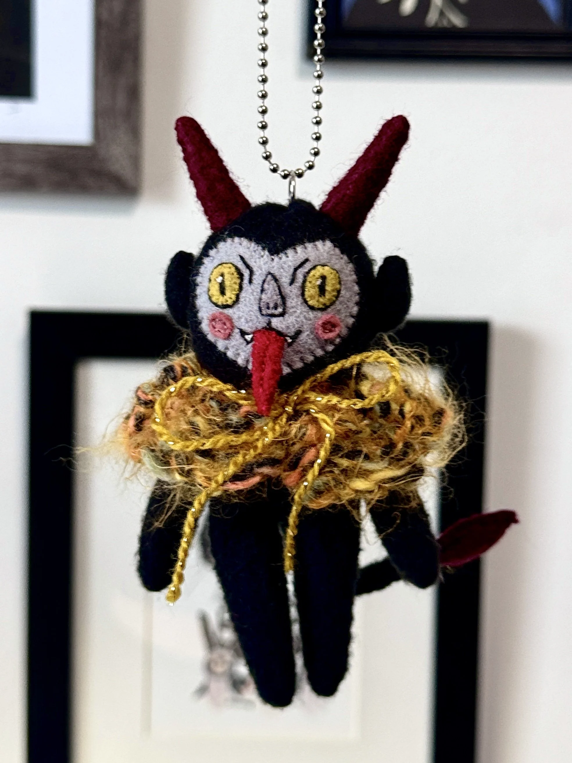 Gold Krampus Ornament