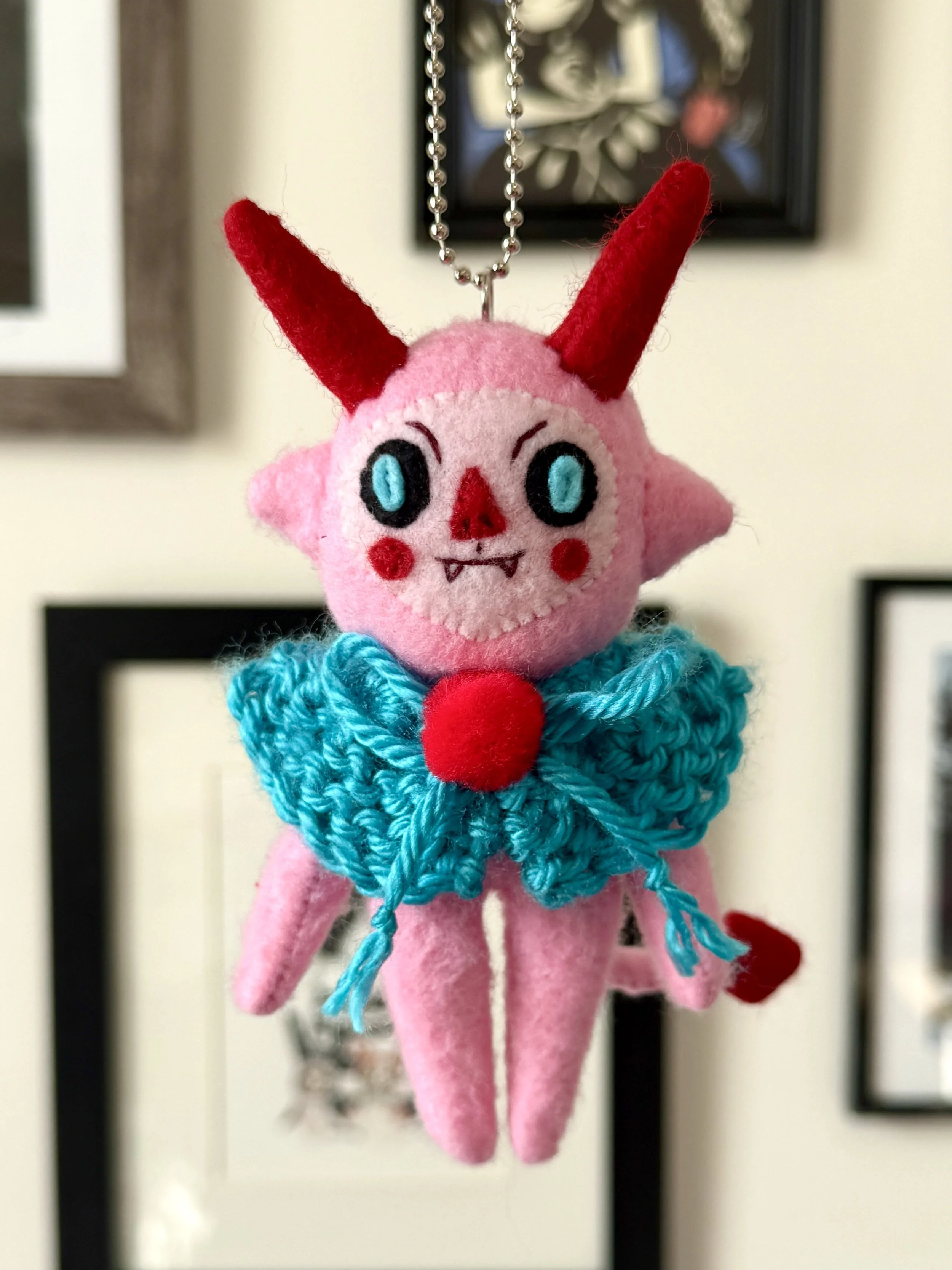 Pink Devil Ornament