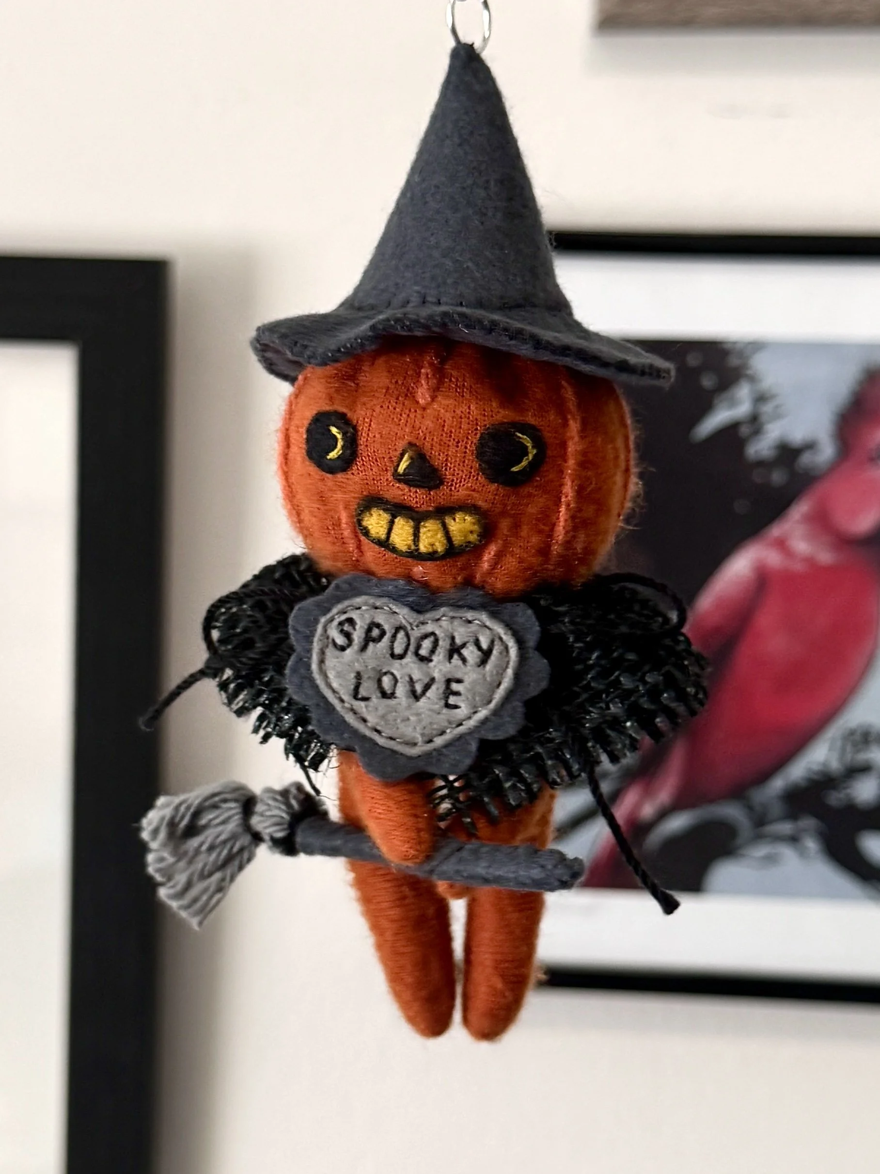 Orange Pumpkin Witch