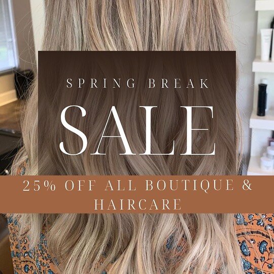 Sale on products and boutique items! Stop in today to shop 🛍️