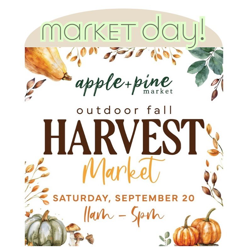🍂🍁🍂🍁🍂🍁🍂
Apple + Pine&rsquo;s Outdoor Fall Harvest Market
🍁 A cozy kickoff to fall! 🍁
⠀⠀⠀⠀⠀⠀⠀⠀⠀
📍 Clara Tent, Keystone Grounds
📅 Saturday, September 20th
🕚 11:00am &ndash; 5:00pm
🍂 Brandon, MB

What to expect:
Our outdoor Fall Harvest Mar