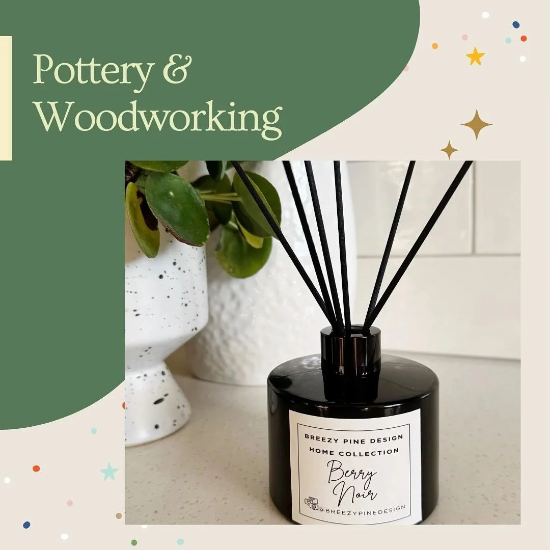 Pottery &amp; Woodworking
⠀⠀⠀⠀⠀⠀⠀⠀⠀
@breezypinedesign -Wooden signs and home d&eacute;cor with a cozy, rustic-meets-modern feel. Shop Christmas and nursery signs, ornaments, garlands, diffusers, sprays, and more.
⠀⠀⠀⠀⠀⠀⠀⠀⠀
@craftpoint.ca -Winnipeg-ba