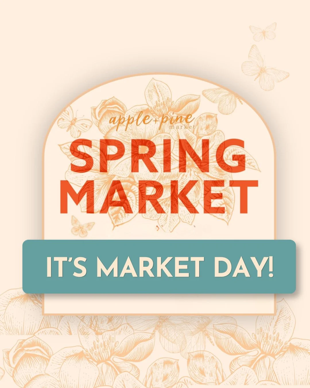 IT&rsquo;S MARKET DAY 🌸✨

Today&rsquo;s the day &mdash; over 100 vendors are ready for you at Apple + Pine Spring Market!

A few fun things happening today 👇
&bull; Shop 28 brand-new vendors
&bull; Food, beverage &amp; treat sampling
&bull; Build y