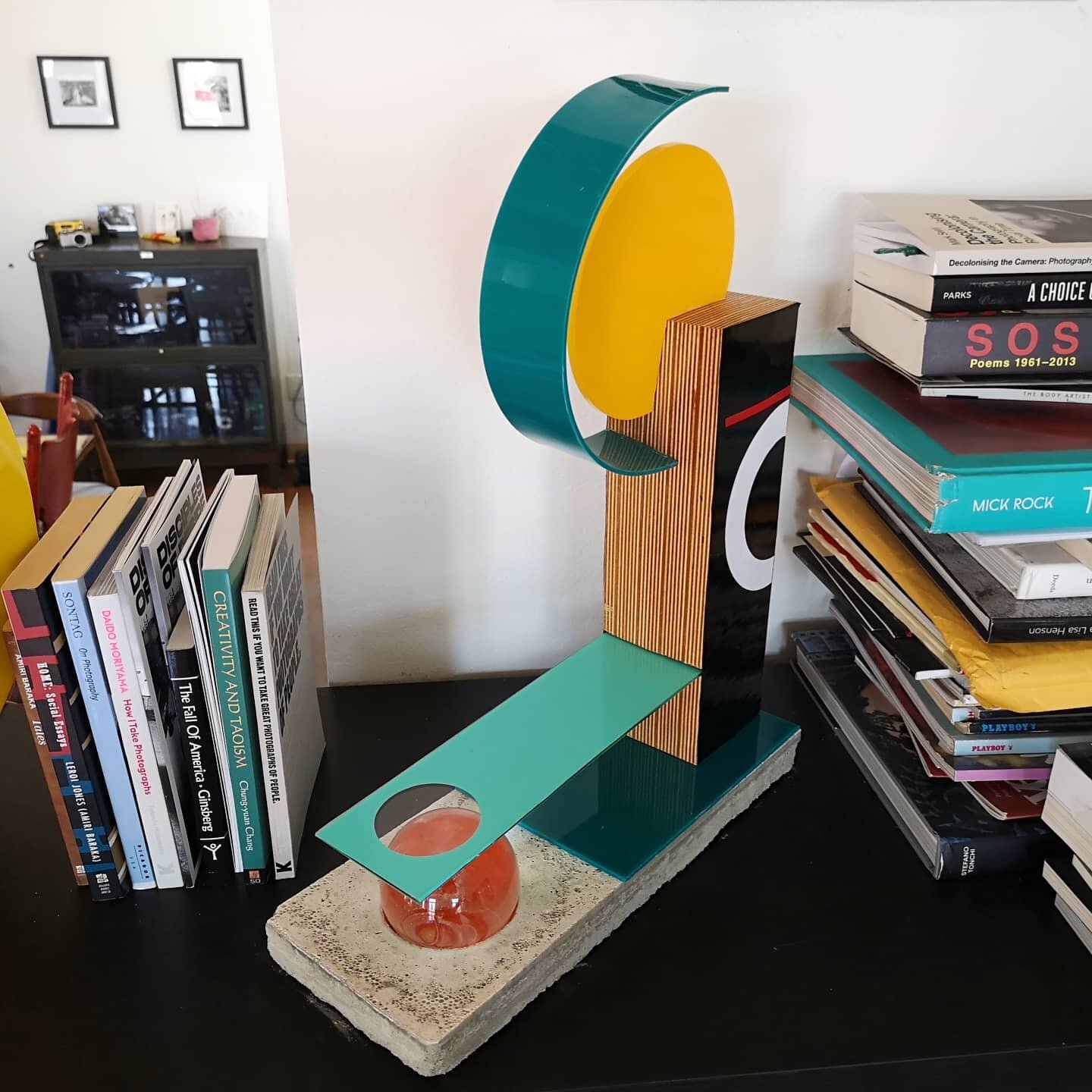 This is one of the first painting to sculpture pieces I did. It changed a lot during the process but I really enjoyed taking a &quot;sketch&quot; and making it tangible.