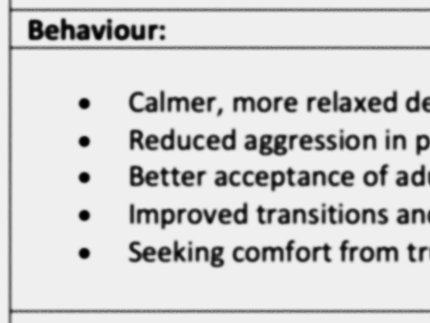 How does rapport relate to behaviour and aggression?