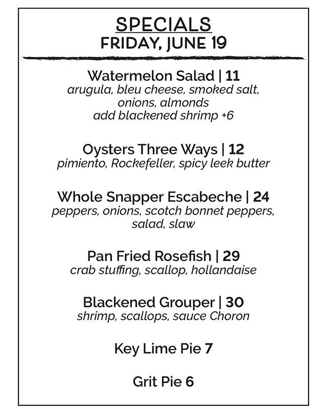 Happy Hour is back! 
Tue-Fri 4-6
Plus check out our specials, they rotate daily!
