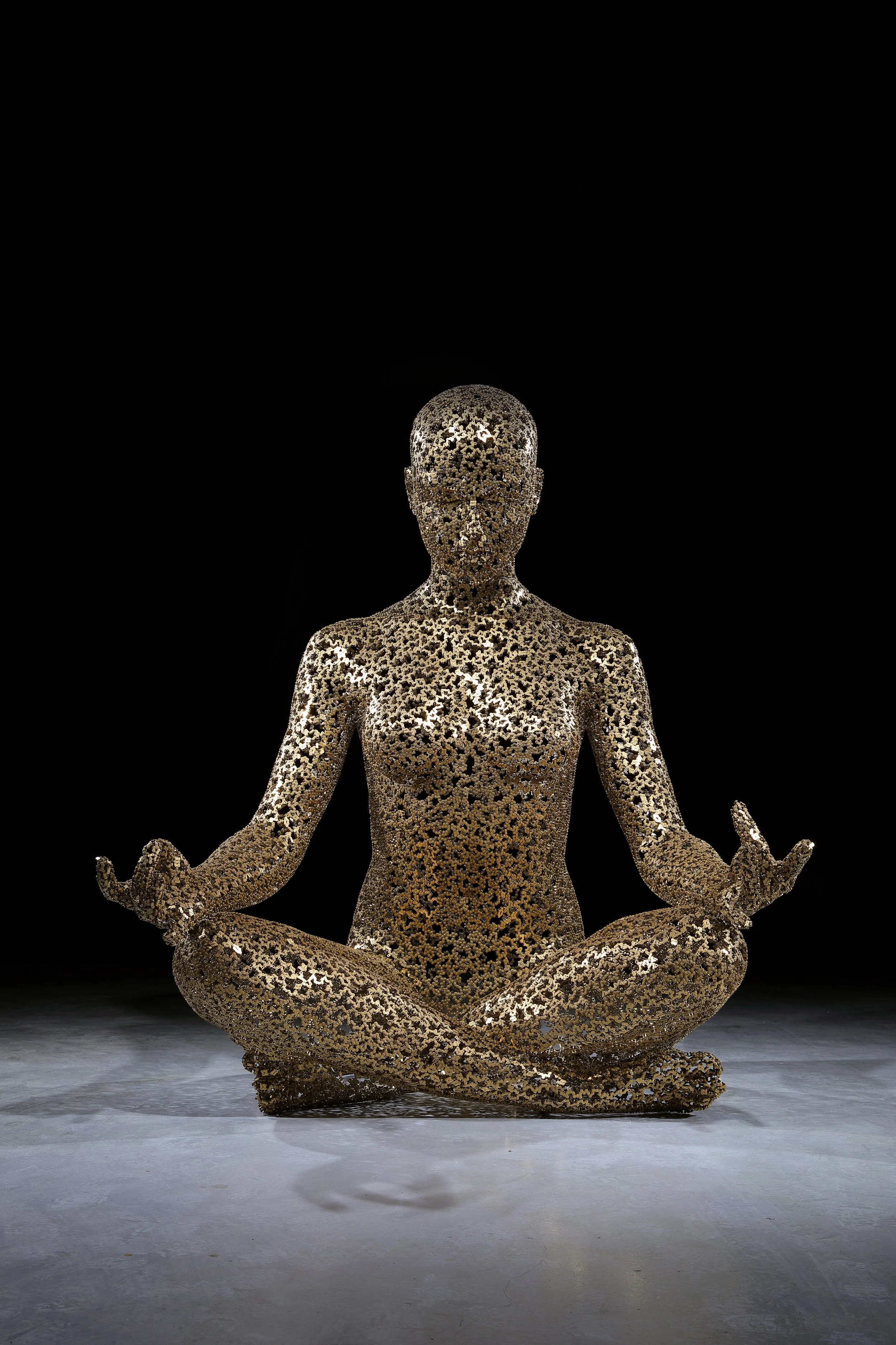 #Meditation 615, Stainless Steel Chain, Gold plating, 182 x 160 x 220(h)cm, 205kg, 2026 (1).JPG
