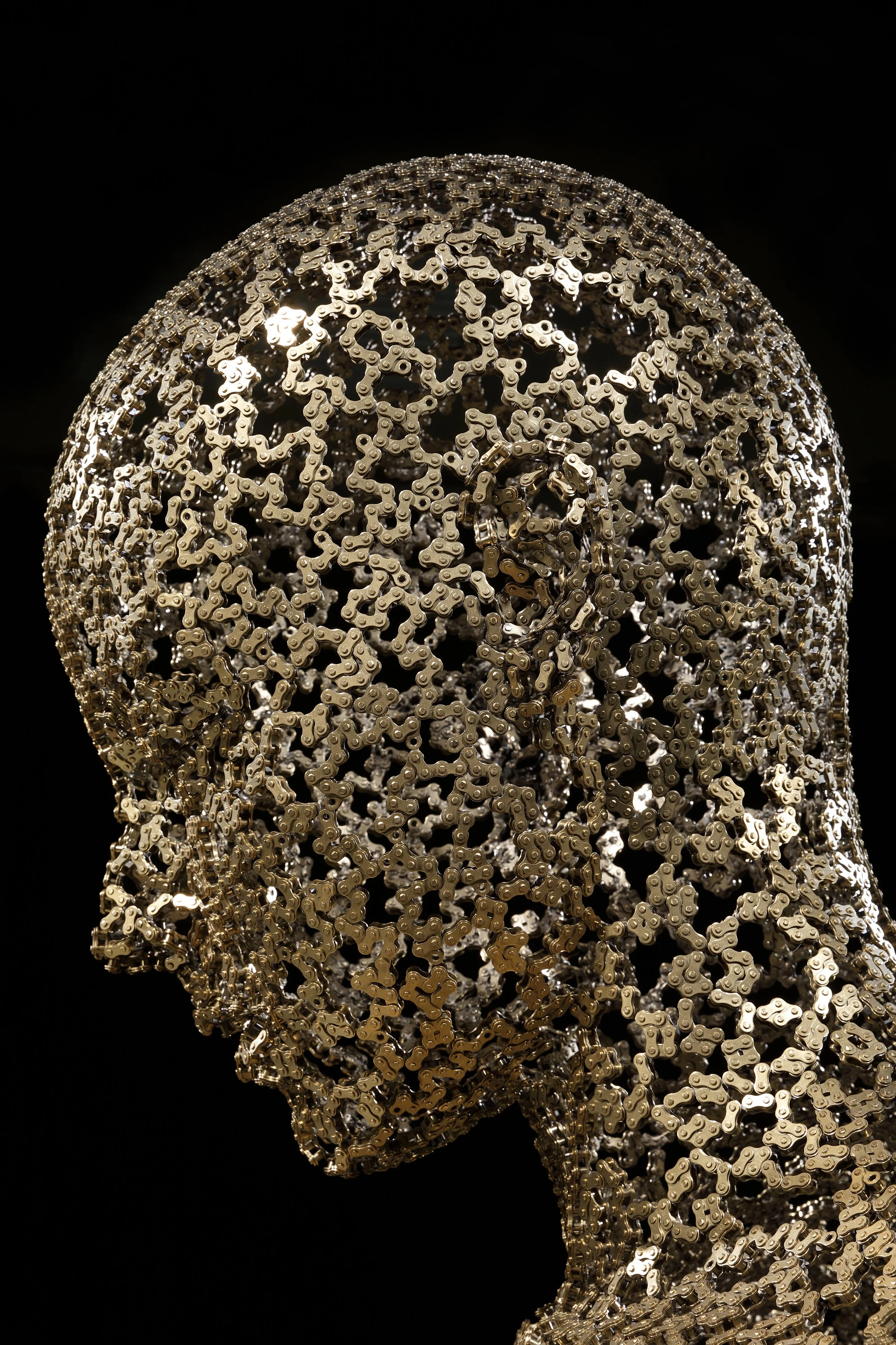 Meditation 615, Stainless Steel Chain, Gold plating, 182 x 160 x 220(h)cm, 205kg, 2026 (12).JPG