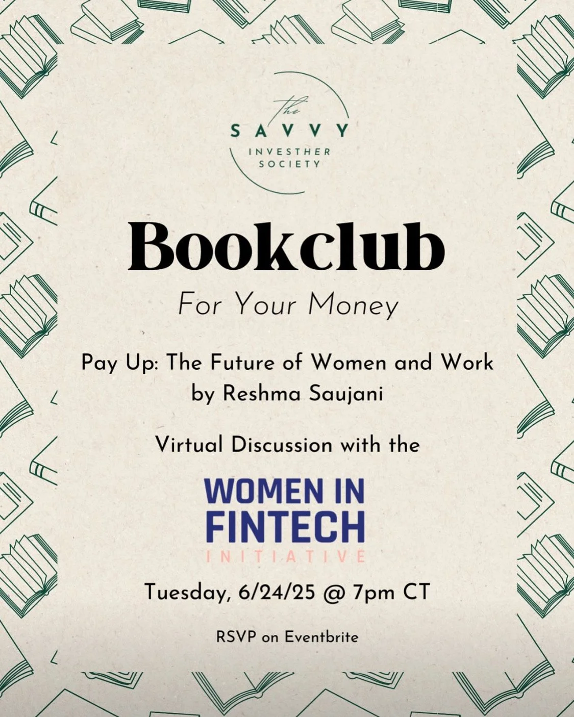A Book Club Discussion with WIFI and SAVVY InvestHer: Pay Up: The Future of Women and Work (Copy) (Copy)