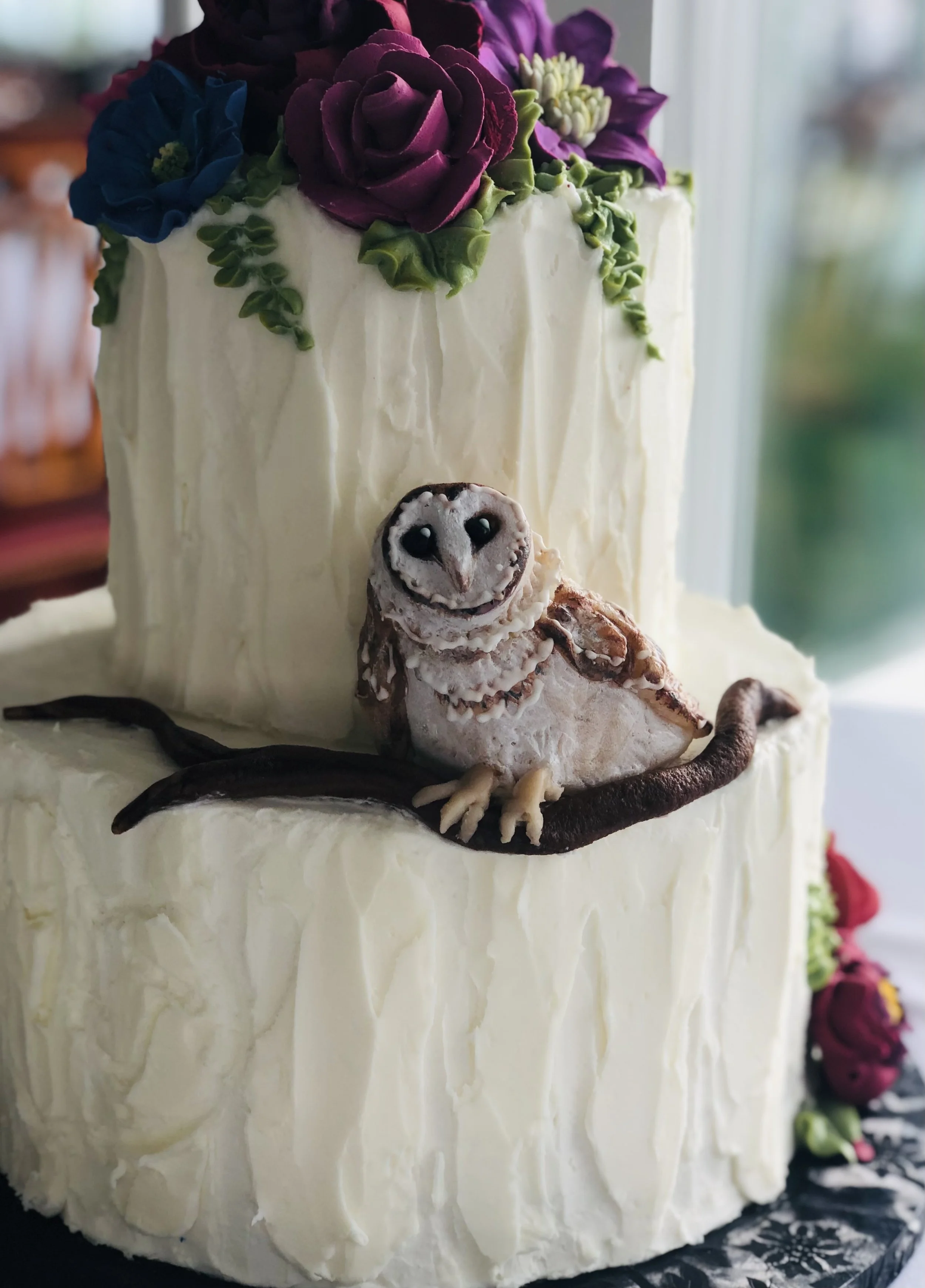  Snowy owl in marzipan 