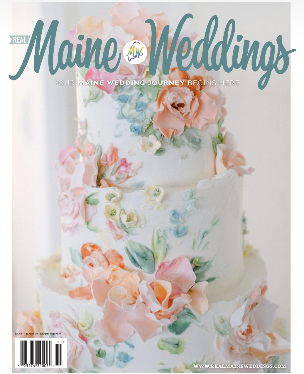 2025 Spring Real Maine Weddings magazine cover