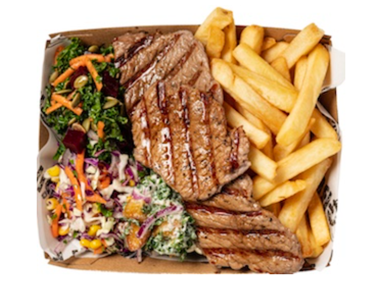ANGUS STEAK SALAD N CHIPS