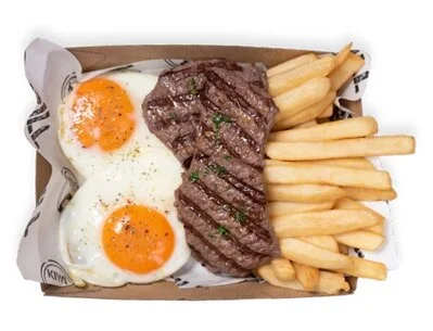 ANGUS STEAK EGGS N CHIPS