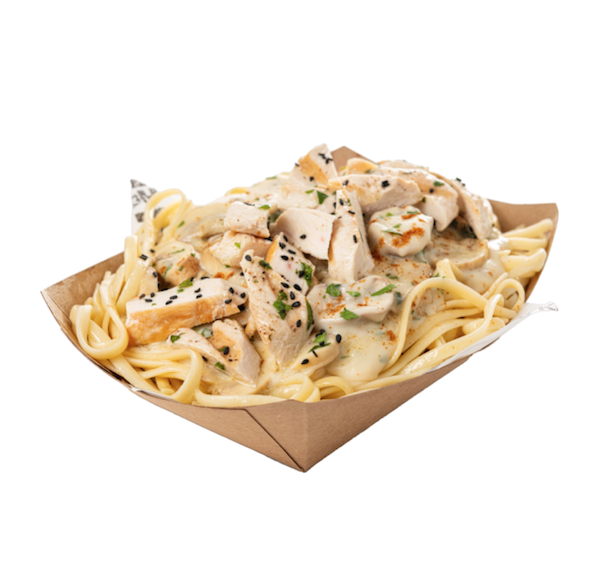 MUSHROOM FETTUCINE - ANGUS STEAK