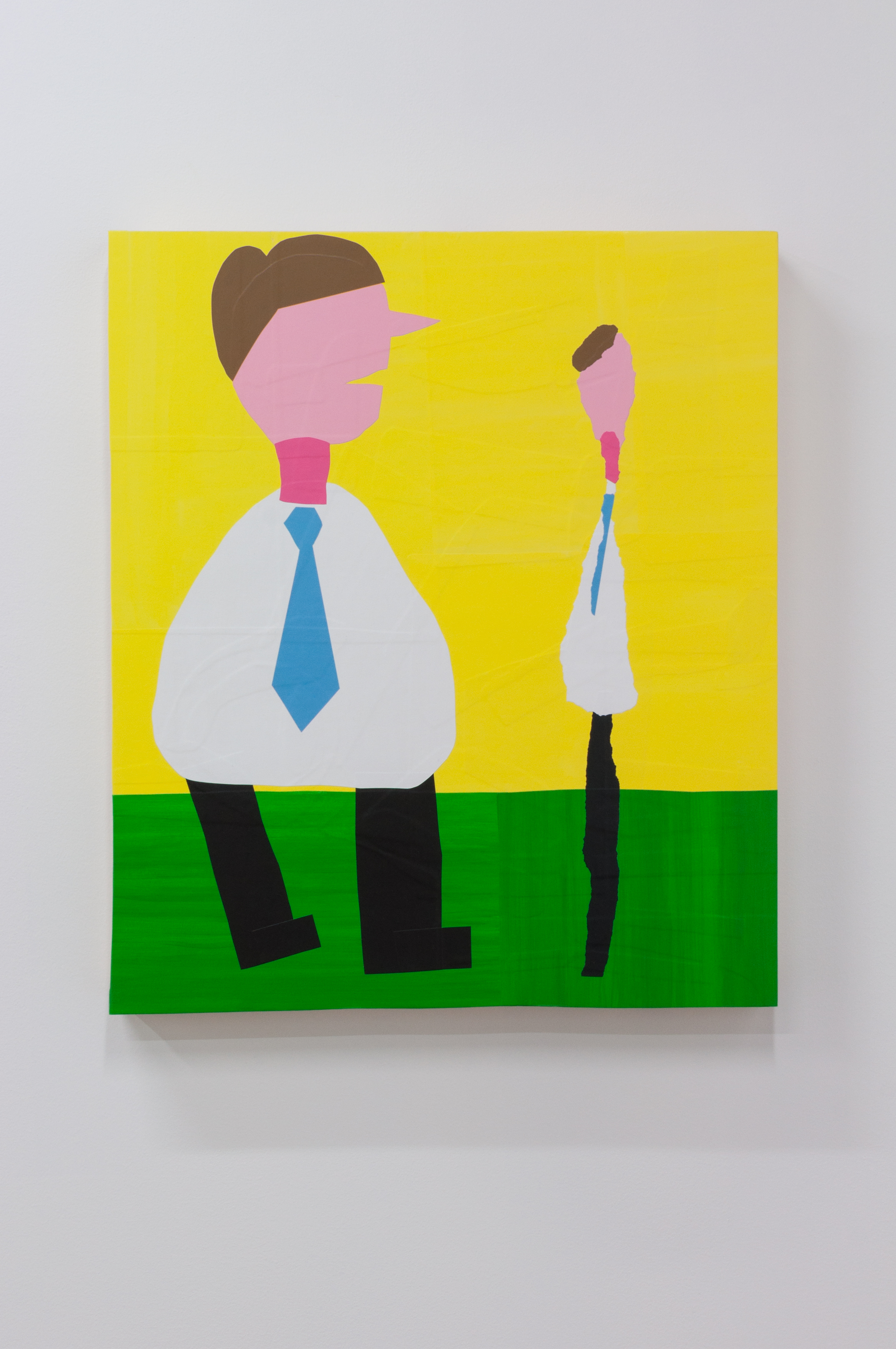 Mark Mulroney, What Once Was , 2014, painted paper on panel