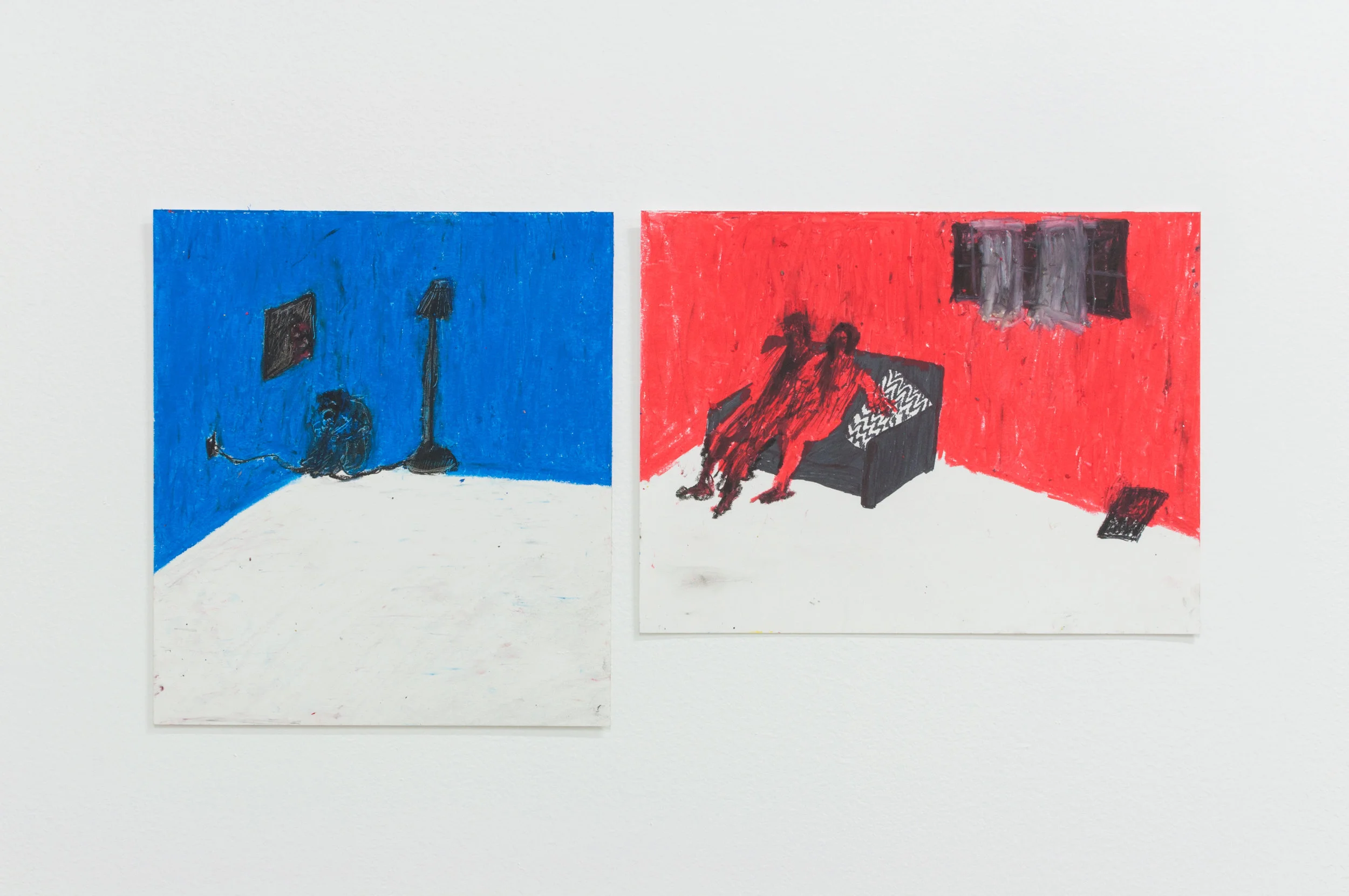 Yerrie Choo Resident , 2016, oil pastel Residents , 2016, oil pastel, marker