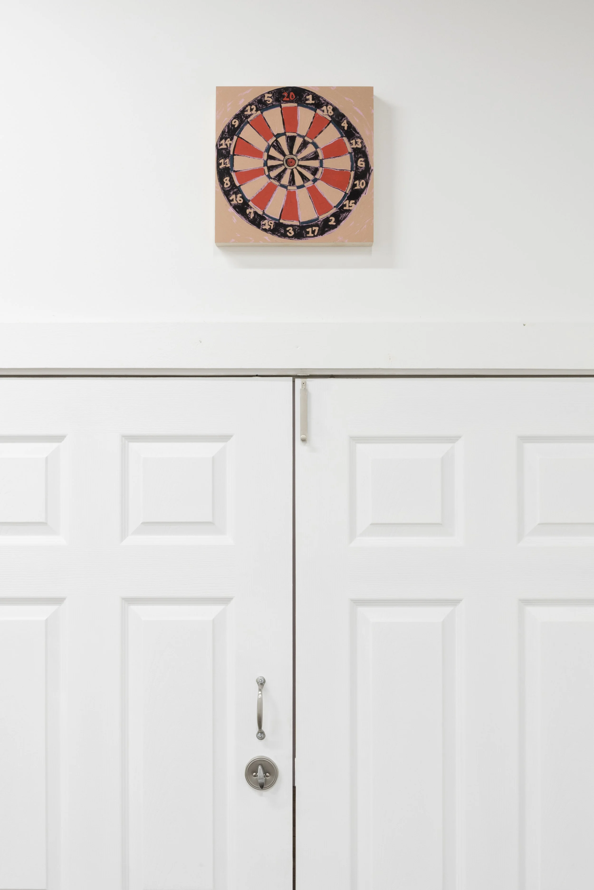 Annie Swiderski, Easy Target, Poor Aim, 2017, acrylic and gouache on panel