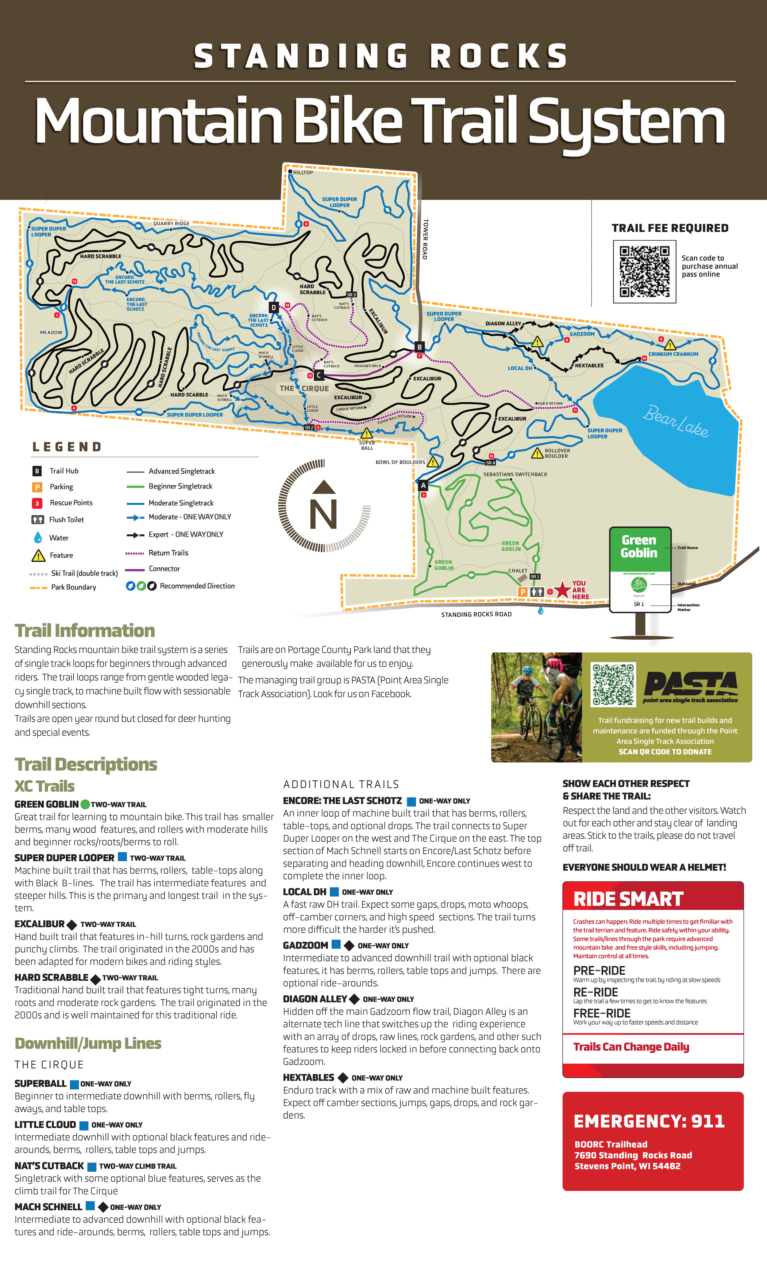 Standing Rocks Map 2026