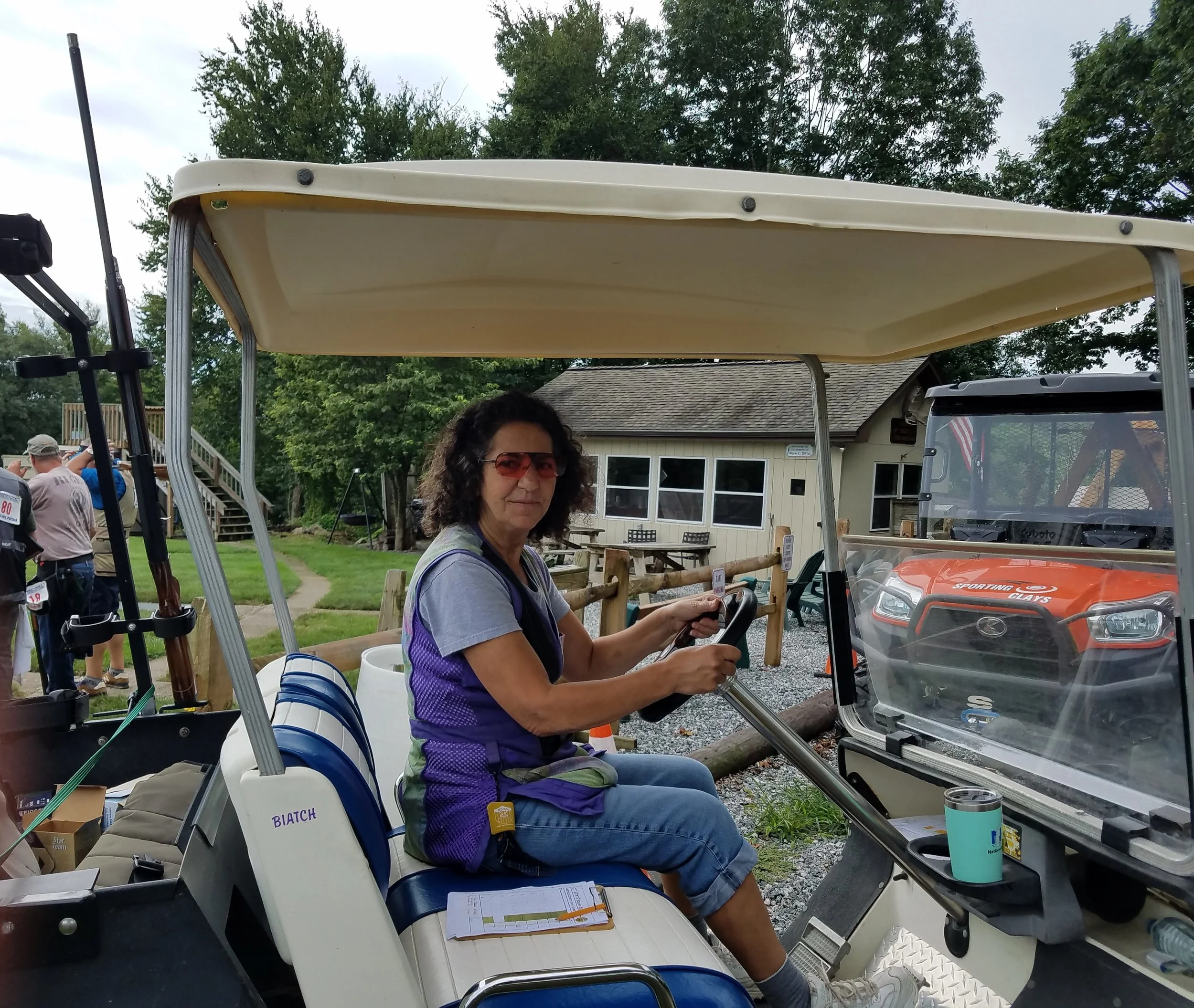 Susie enjoying the CT. Sporting Clays State Shoot