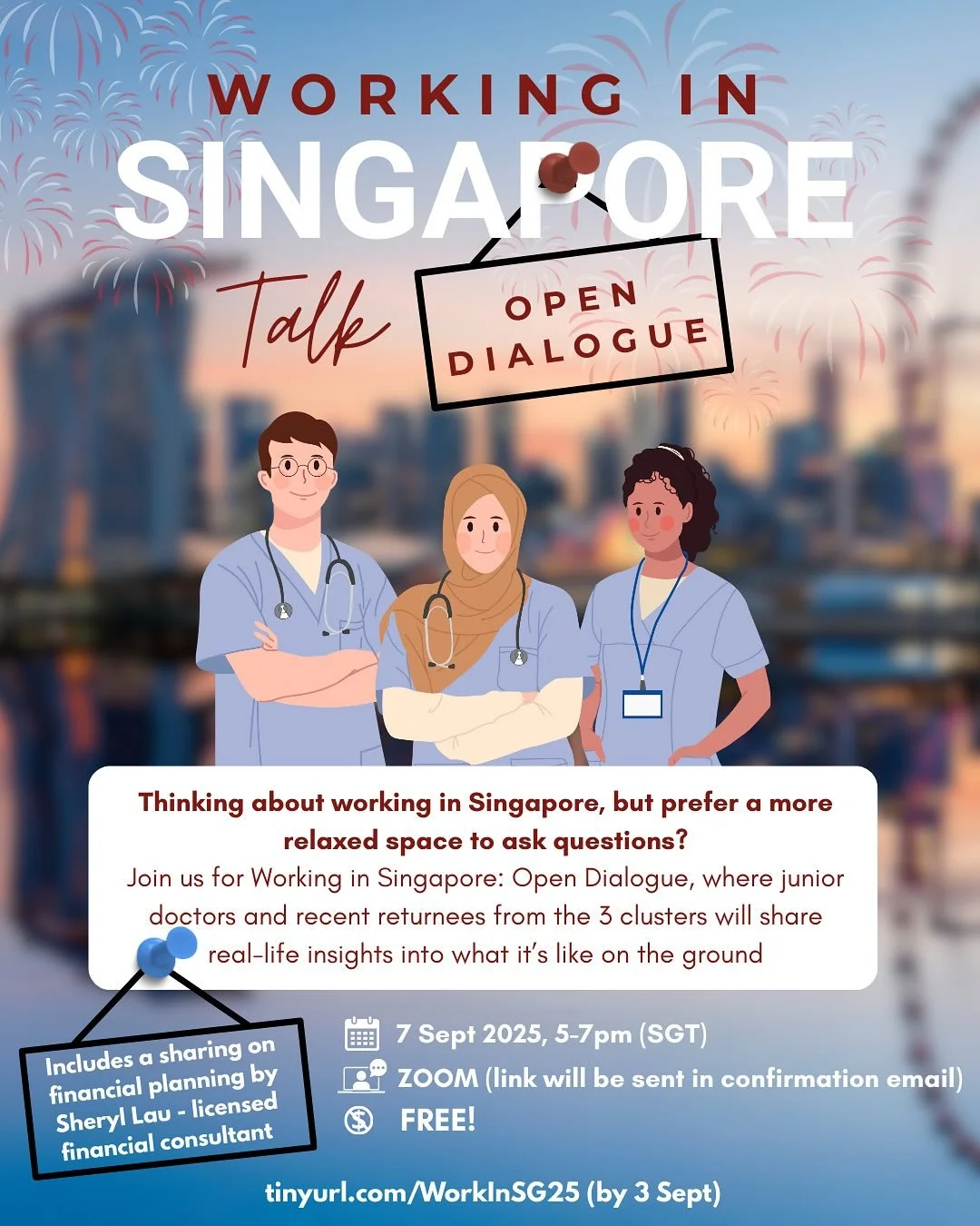 Thinking about working in Singapore, but prefer a more relaxed space to ask questions 🤔? Join us for Working in Singapore: Open Dialogue, where junior doctors and recent returnees will share real-life insights into what it&rsquo;s like on the ground