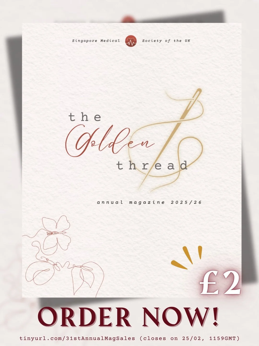 ✨ Own a Piece of Our Shared History: The 31st Annual Magazine is Here! ✨

The year is coming to a close, but the memories don&rsquo;t have to. The 31st Committee is thrilled to unveil this year&rsquo;s edition: 'The Golden Thread' 🪡 - a tribute to t