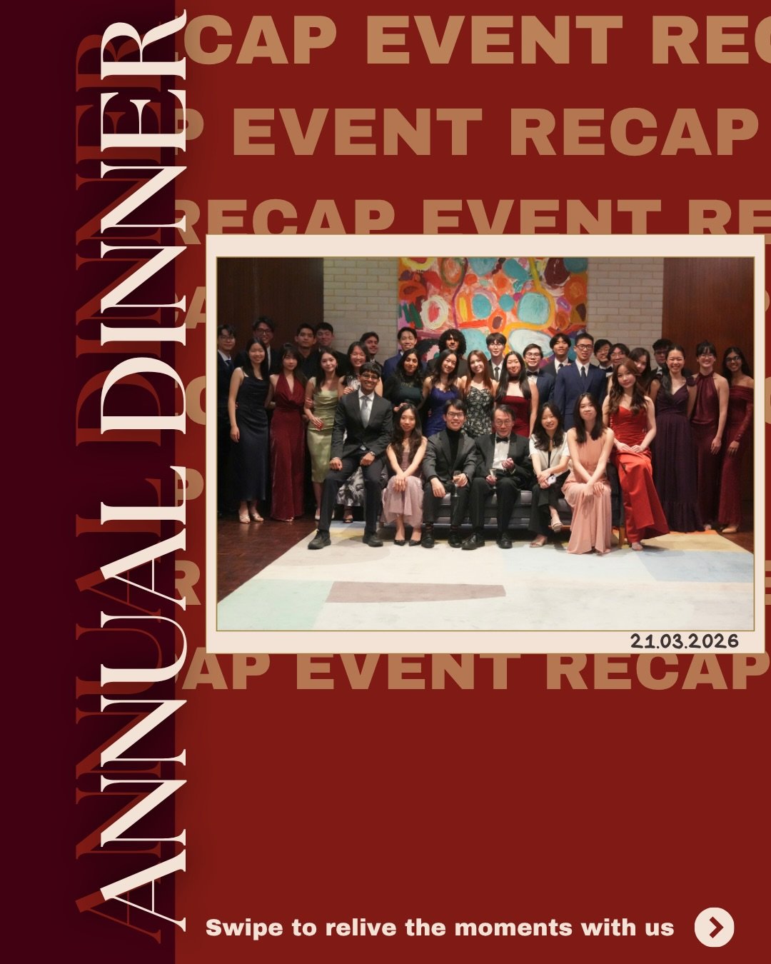 On 21 March, SMSUK members from across the UK gathered in Cambridge for our final event of the year -  our Annual Dinner 💕💓

Held as a formal evening, the event marked a special transition as the 31st Committee 💫 concluded their term and the 32nd 