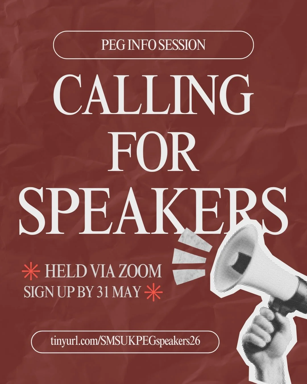 🚨Calling all PEG awardees!🚨

Are you a holder of the Pre-employment Grant 🏆 and want to inspire the next batch of applicants?

Join us as a speaker for our upcoming PEG Info Session 💬 to share your journey, tips, experiences, and advice for futur