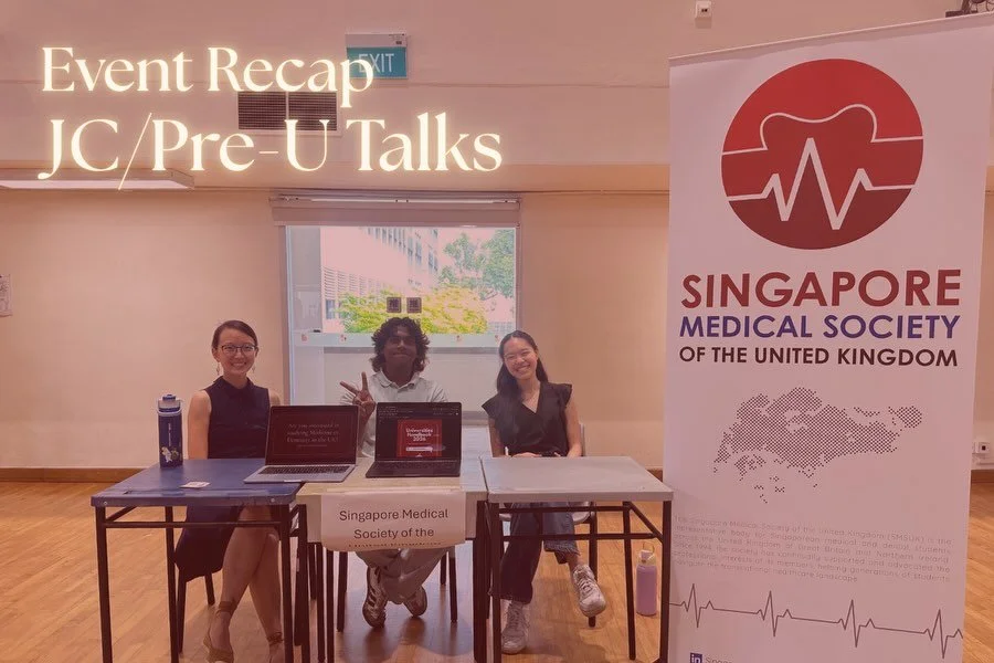 Over July and August, SMSUK visited 10 JCs for our annual JC Talk and Booth series 🇬🇧

Our members engaged students face-to-face 🫱🏼&zwj;🫲🏻 to better understand their level of familiarity with the UK Medicine application process 📄, with practic